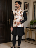 Floral Nehru Jacket – Cream