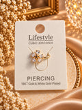 CZ Flower Nose Clip –