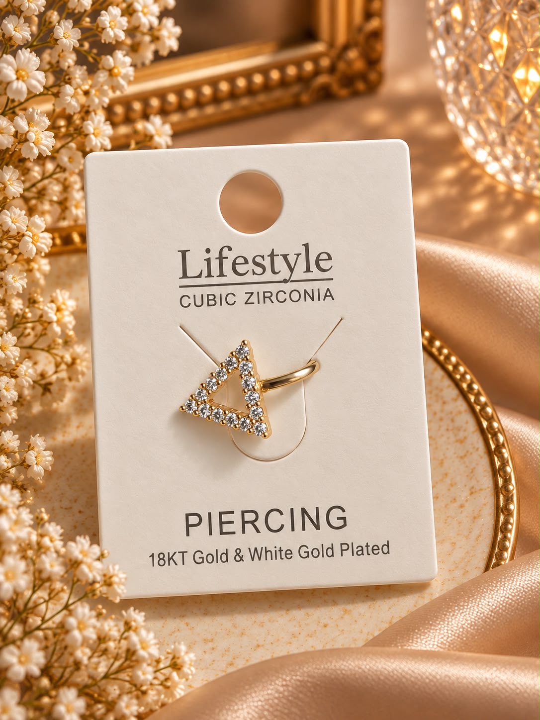 CZ Triangle Nose Clip –