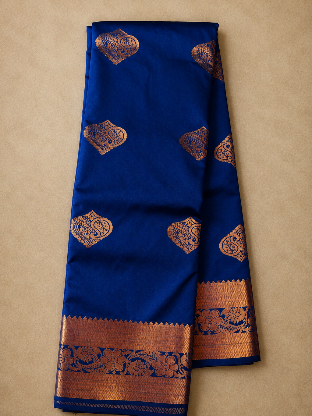 Royal Blue Soft Silk Saree