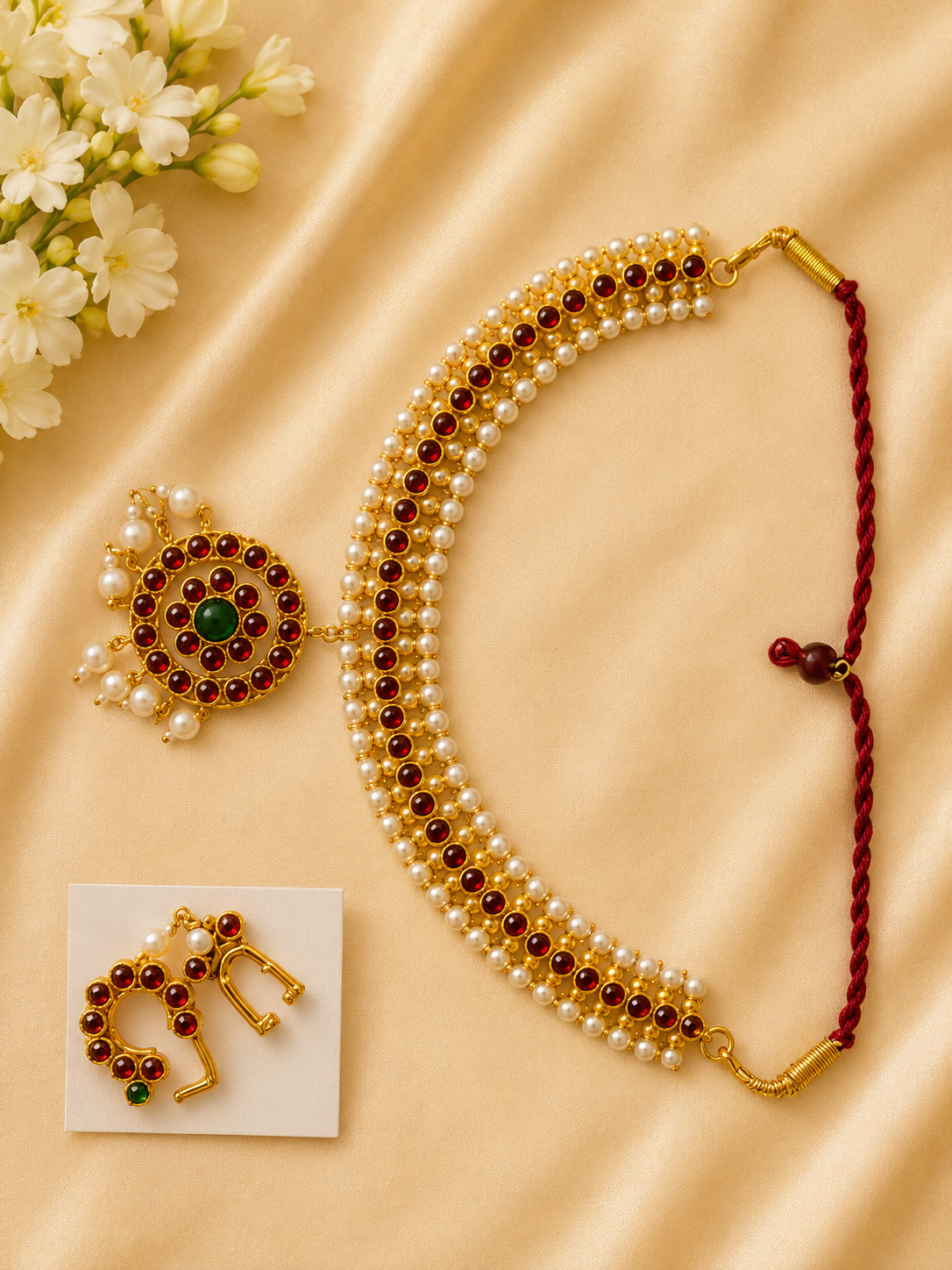 Bharatanatyam Jewellery Set
