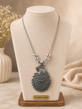 Silver Peacock Bird Pendant Necklace