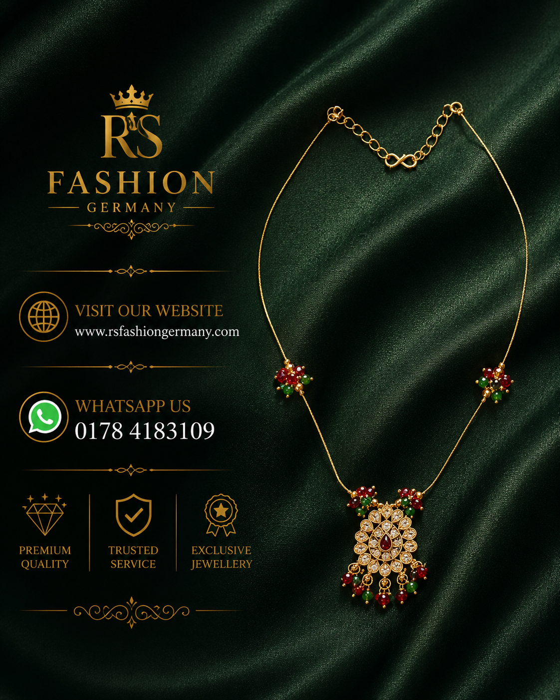 Gold Necklace – Balaji Temple Pendant