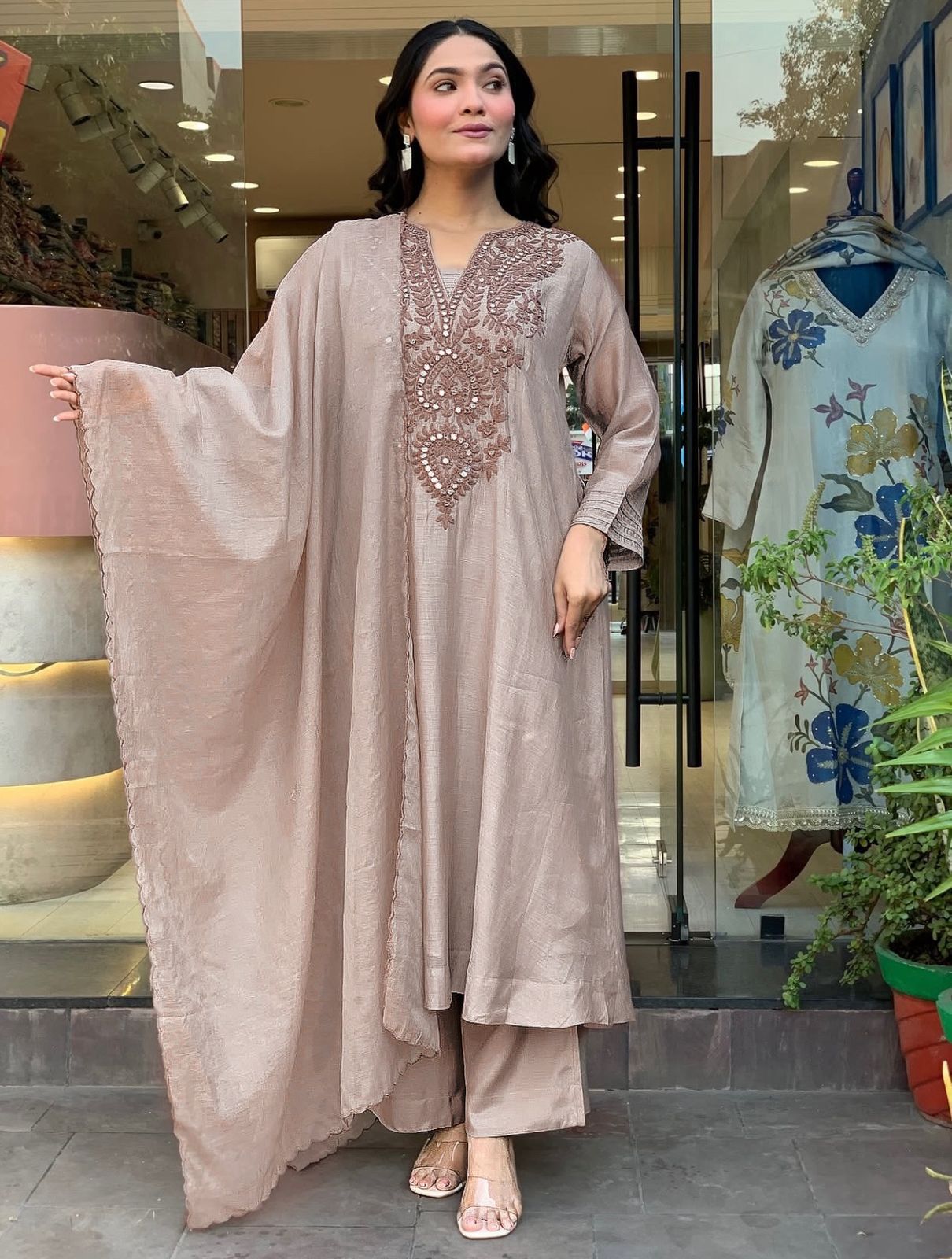 Roman Silk Kurta Set XXL