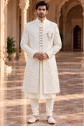 Ivory Sherwani – Size 44