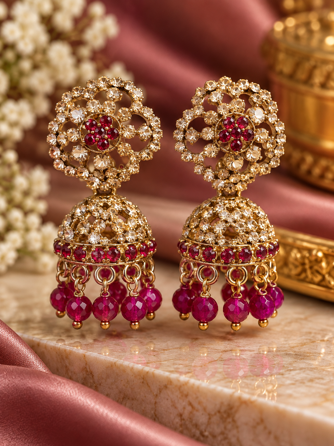 Jhumka-Ohrringe