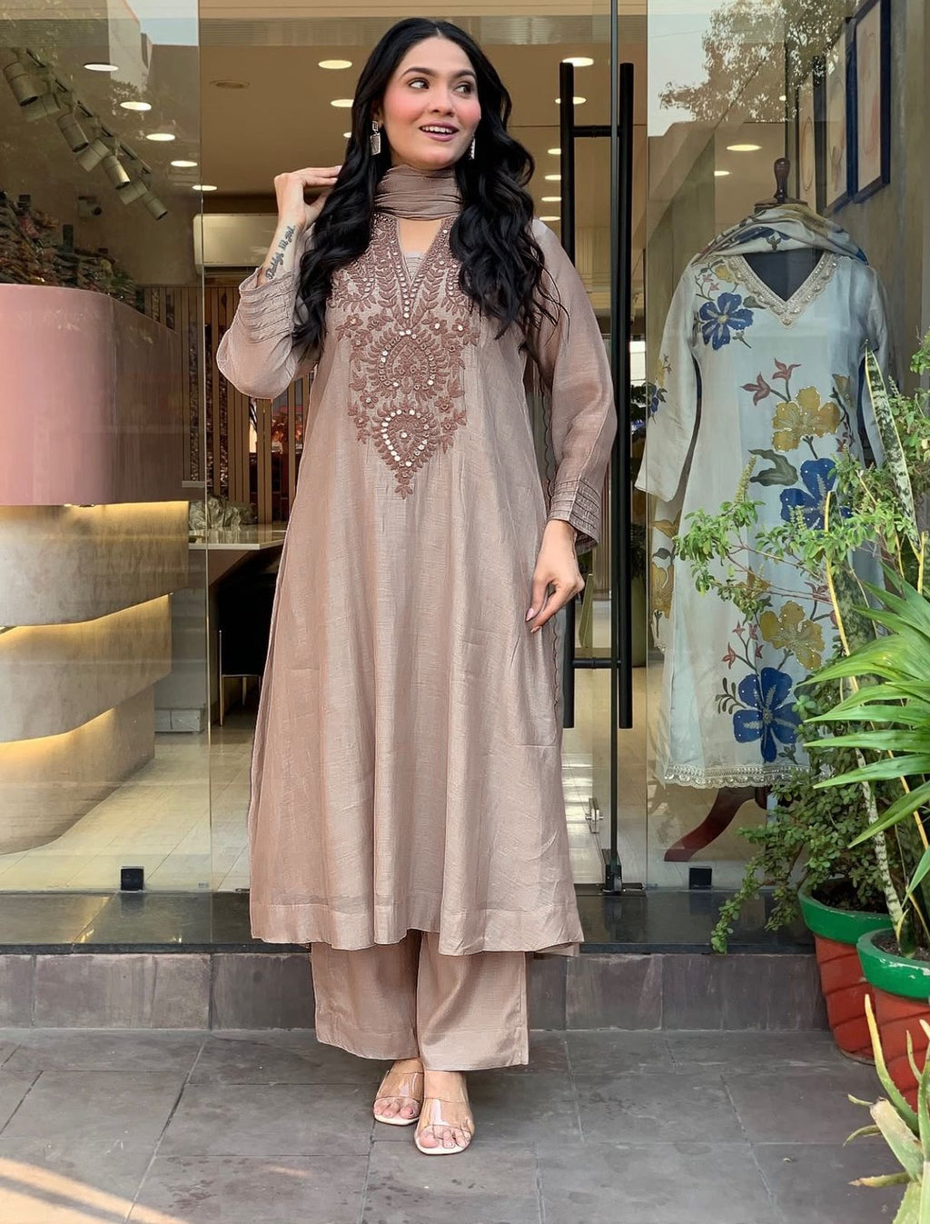 Roman Silk Kurta Set XXL