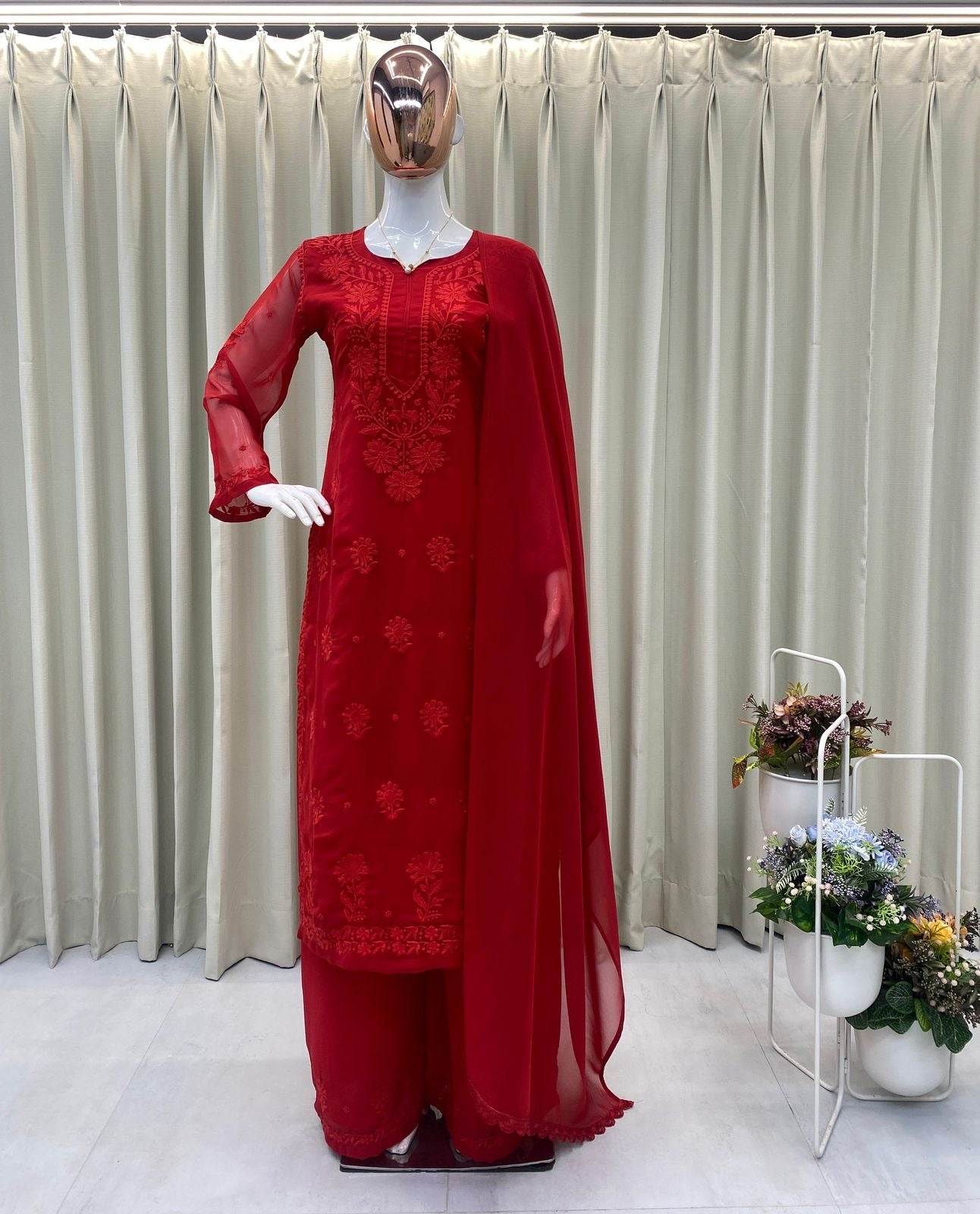 Rotes Salwar Set