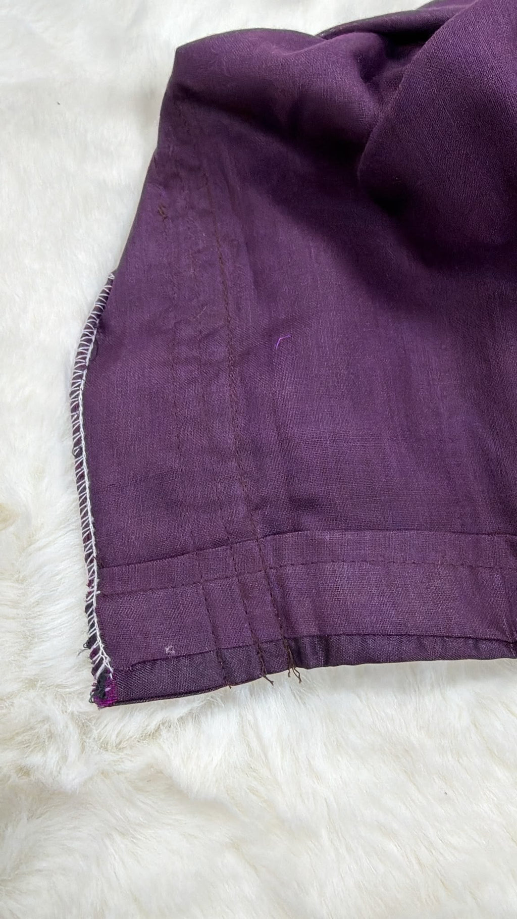 Olive Green Kanchi Butta Silk Saree with Rich Pallu & Purple Blouse