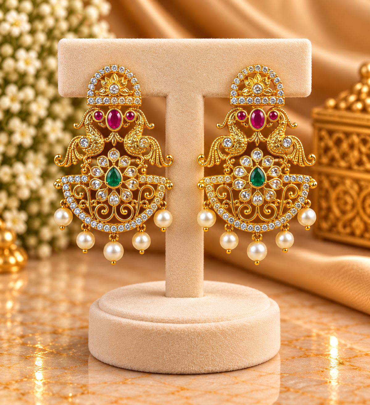 Jhumka-Ohrringe