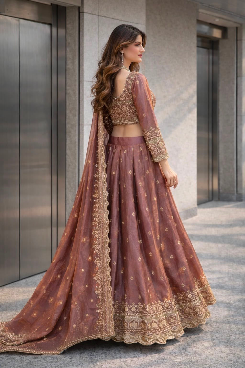 Lehenga stiched in L size
