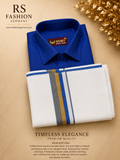Velcro Oddu Veshti with Shirt – Blue 42 XL