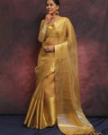 Banarasi Tissue Kota Check Saree