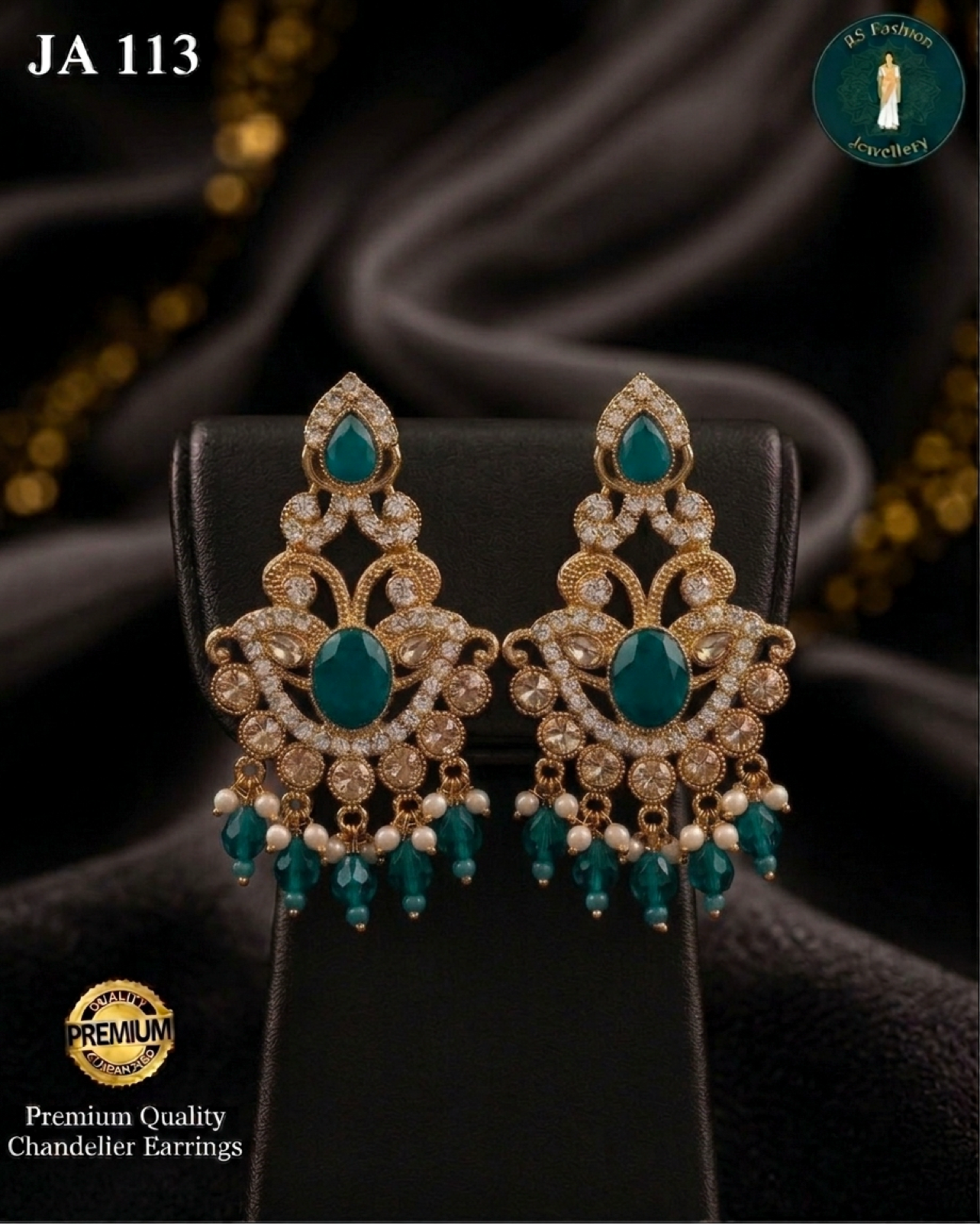 Chandelier Earrings – Türkis