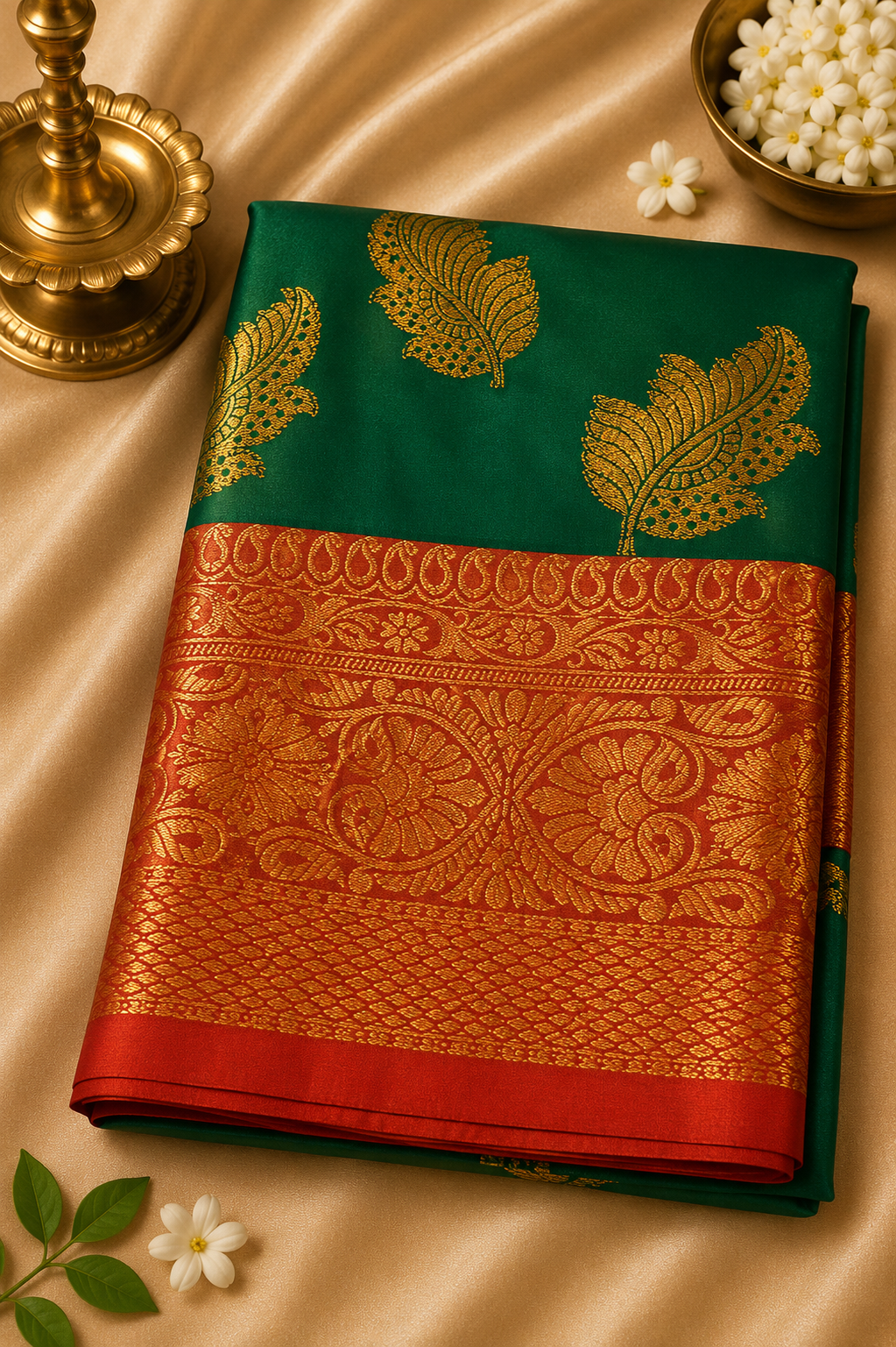 Soft Silk Saree – Royal Blue & Pink