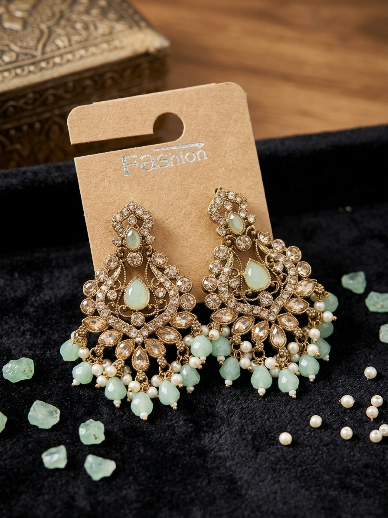 Mint Chandelier Earrings