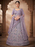 Bridal Lehenga- Lavendel Unstiched