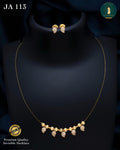 JA 113 – Invisible Chain Necklace Set Gold necklace