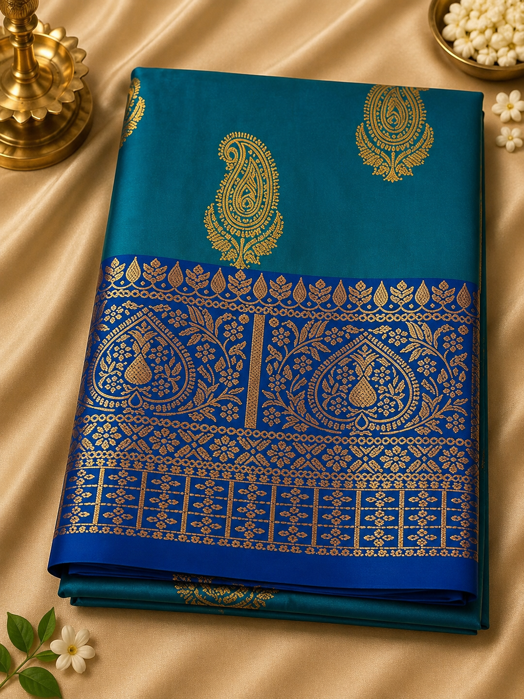 Soft Silk Saree – Paisley Zari Collection