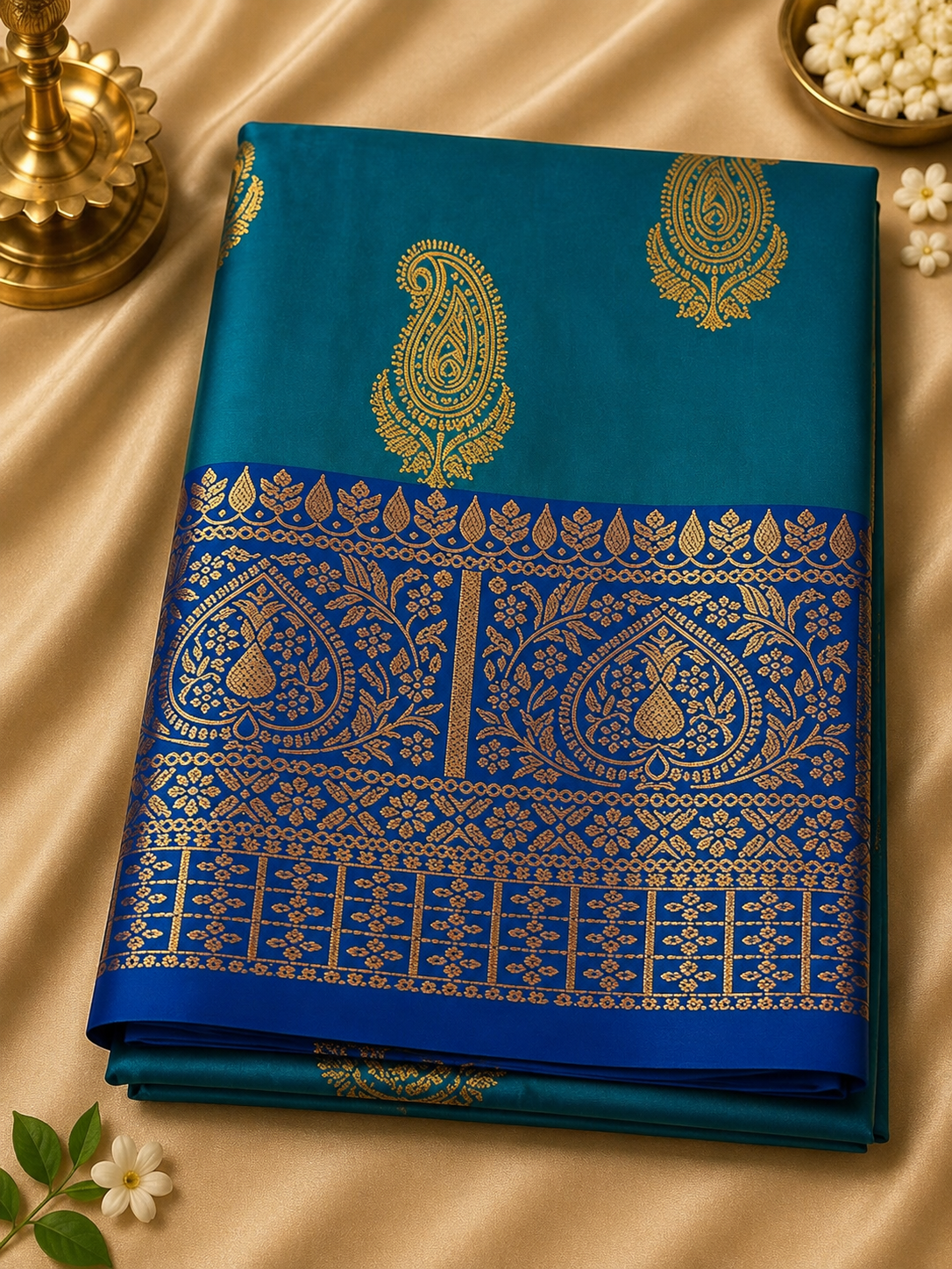 Soft Silk Saree – Paisley Zari Collection