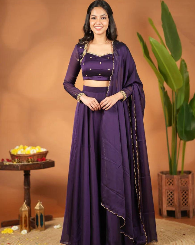 Violet Muse Lehenga