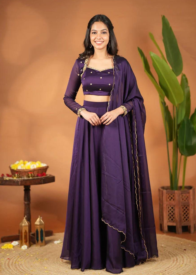 Violet Muse Lehenga