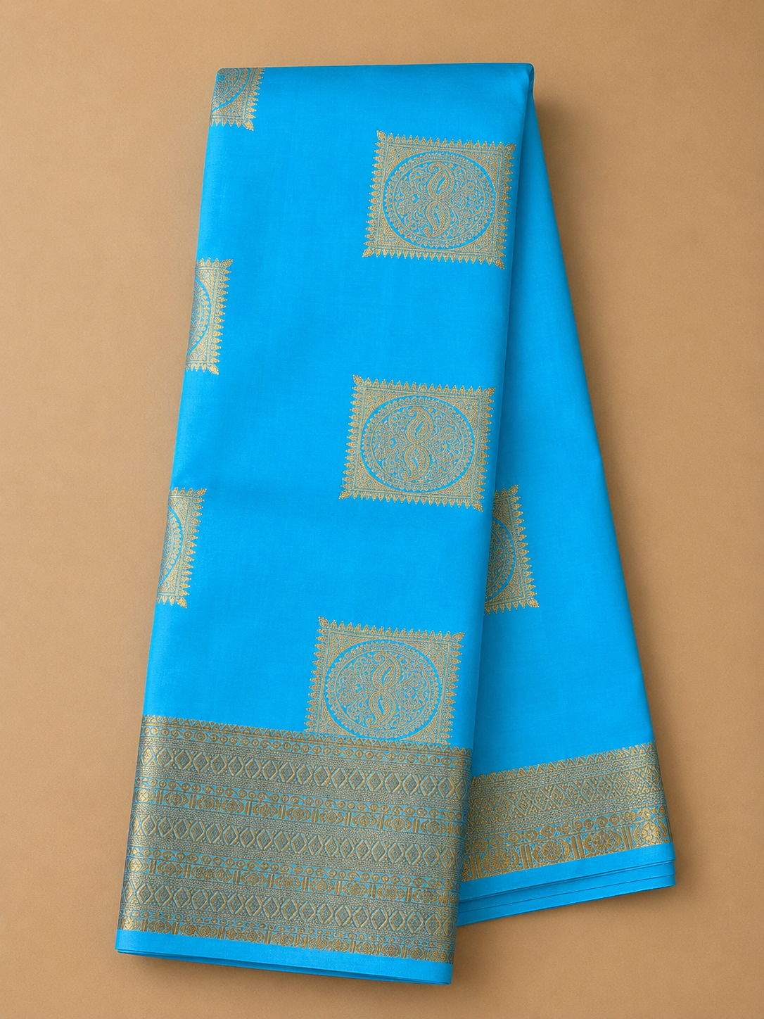 Sky Blue Soft Silk Saree