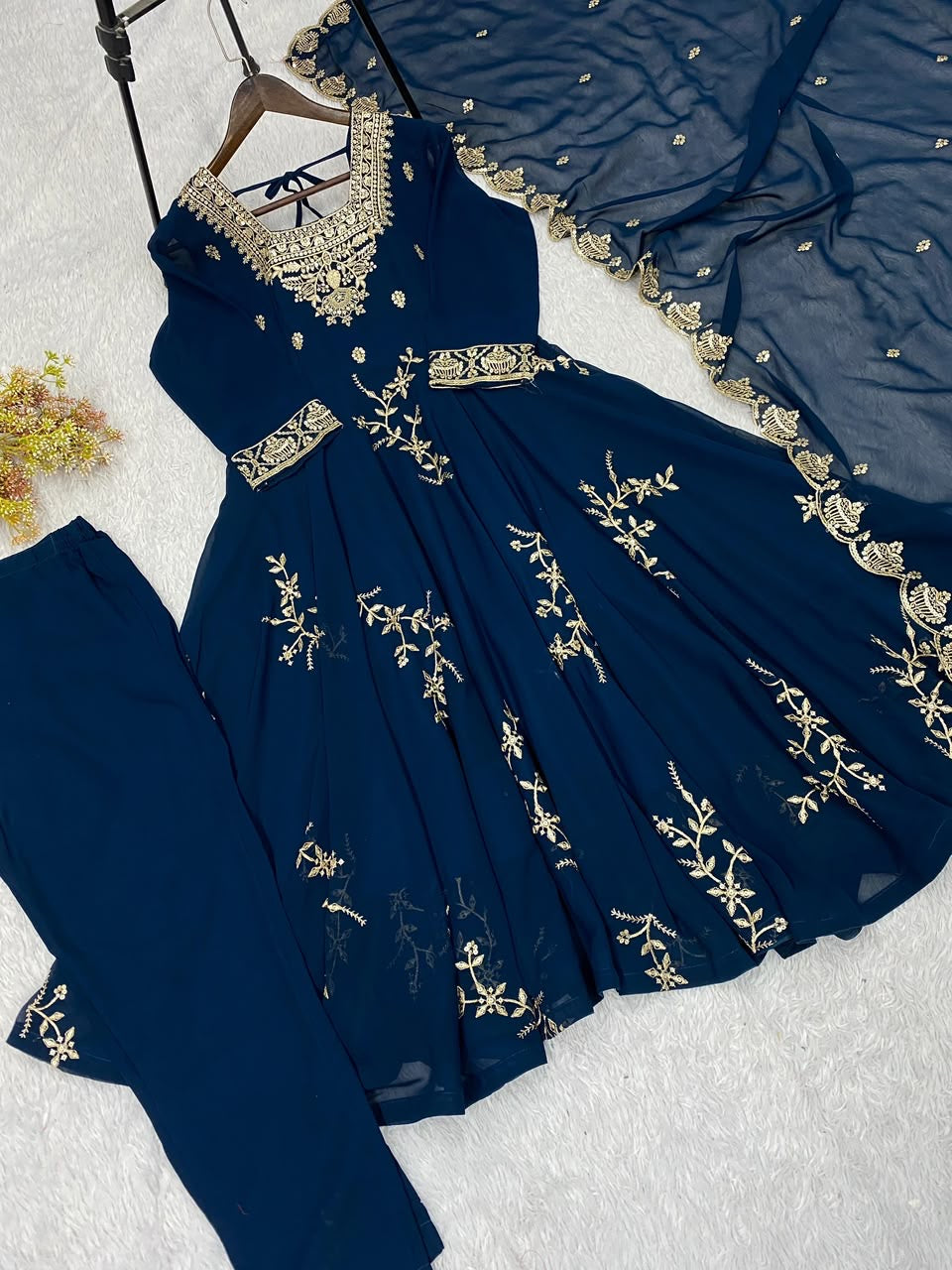Anarkali Suit – Navy Blue xxl