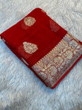 Banarasi Silk Saree with Zari Border