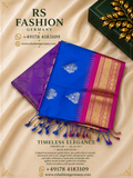 Zijdezachte Sari – Blauw & Roze