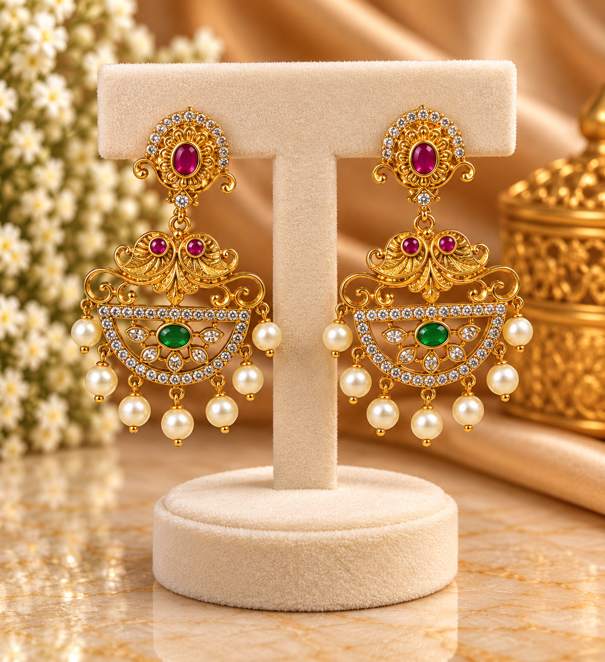 Jhumka-Ohrringe