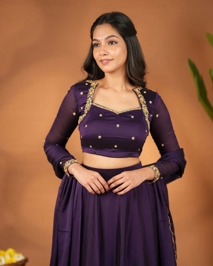 Violet Muse Lehenga