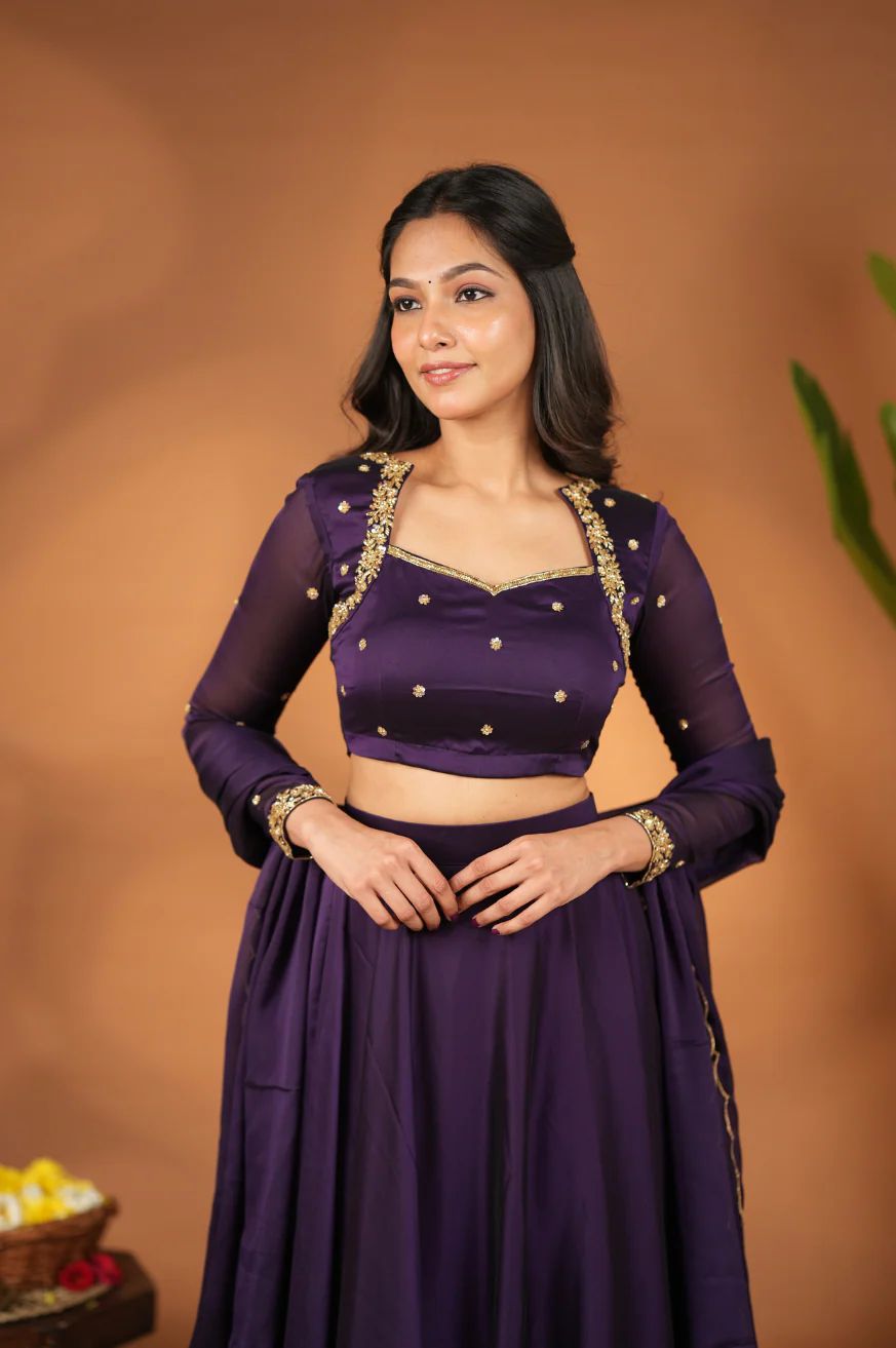 Violet Muse Lehenga