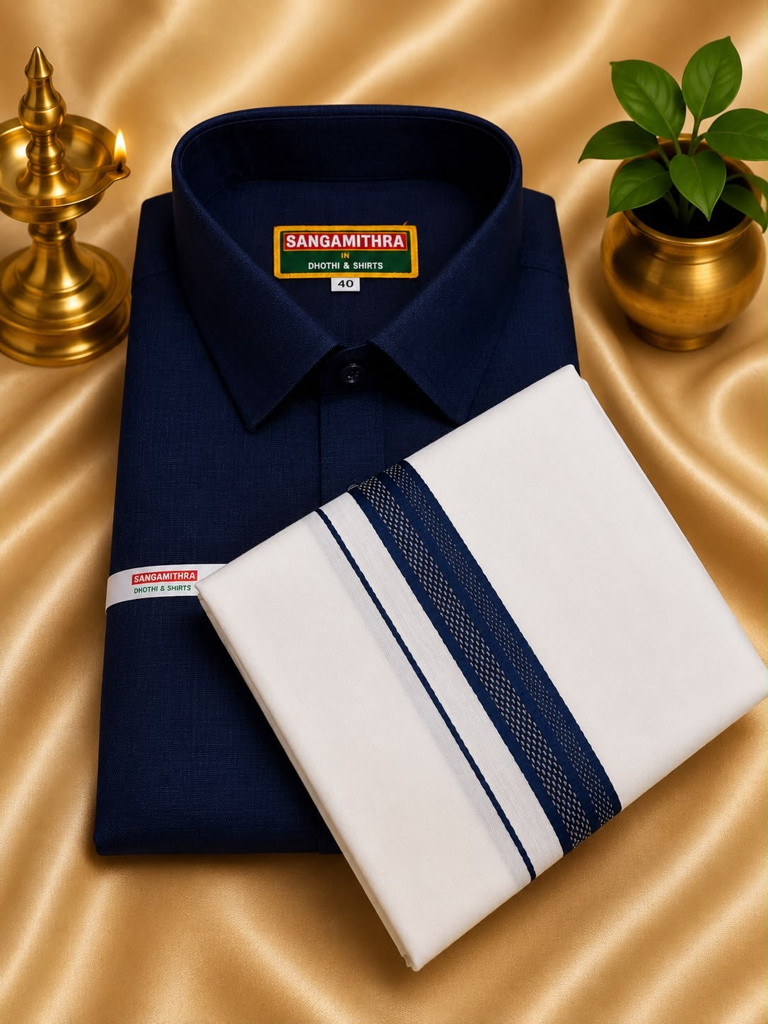 Cutton Shirt 40 Size & 4 mulam veshti