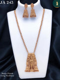 JA 243 – Matte Finish Long Necklace Set