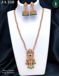 JA 250 – Matte Finish Long Necklace Set (Grün)
