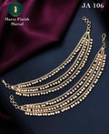 Ear Chain – Matte Finish Mattal mit Perlen 3 Reihen