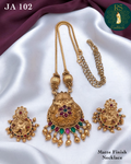 JA 185 Matte Finish Necklace Set – Pearl