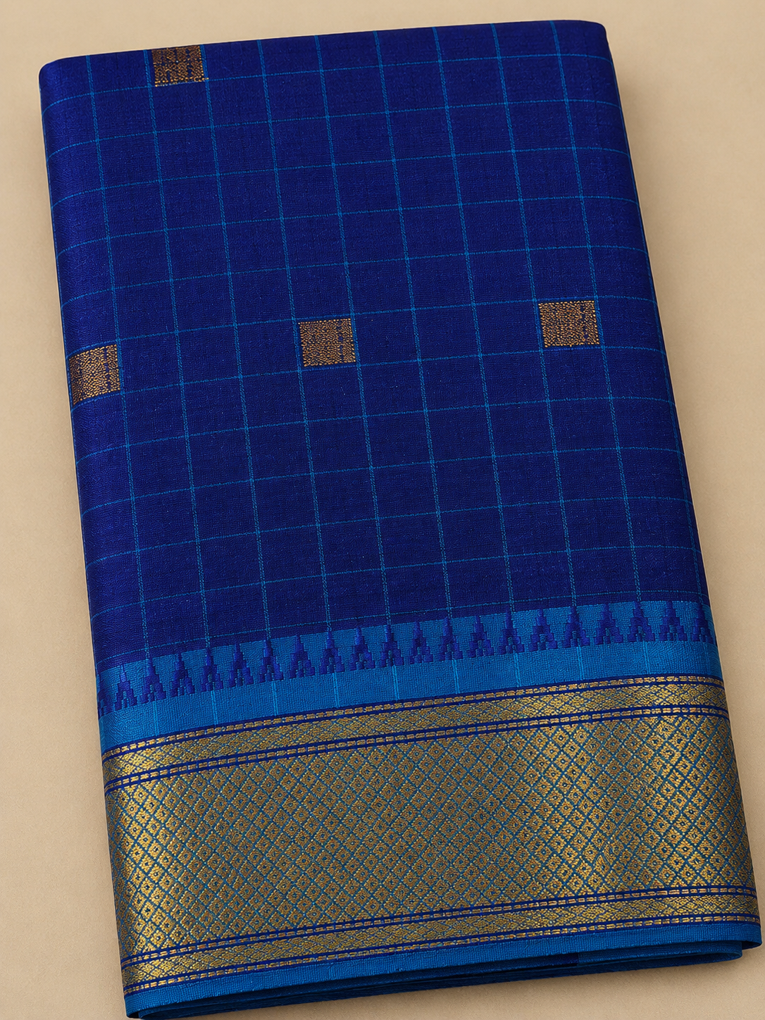 Blue Soft Silk Saree