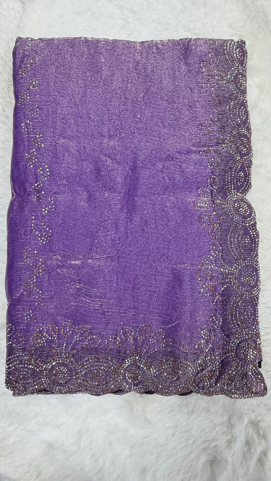 Purple Party Saree