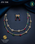 Finish Necklace Set Multicolor Zweireihig