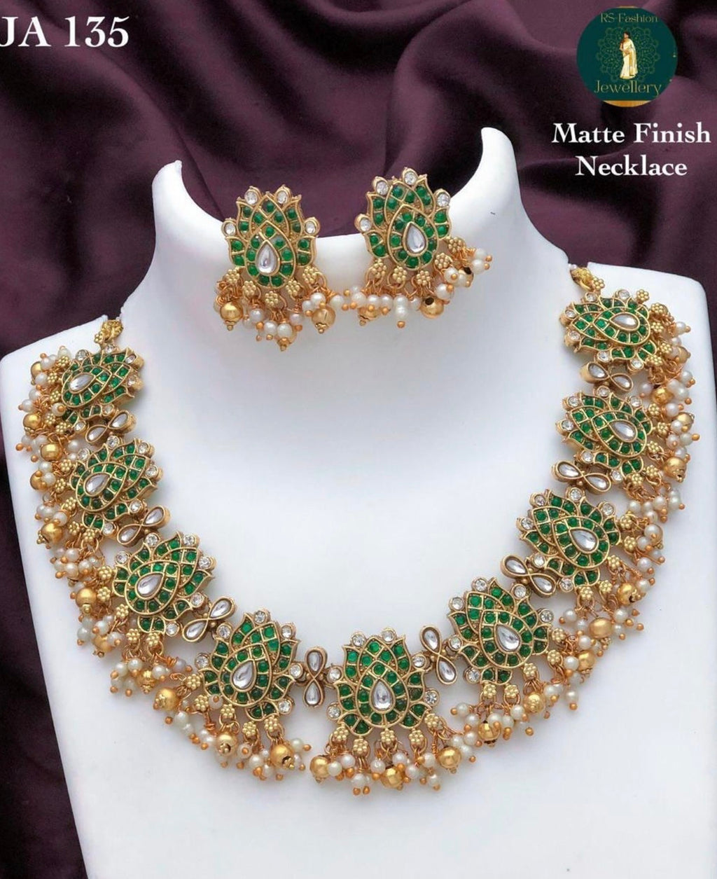 JA 135 Matte Finish Necklace Set