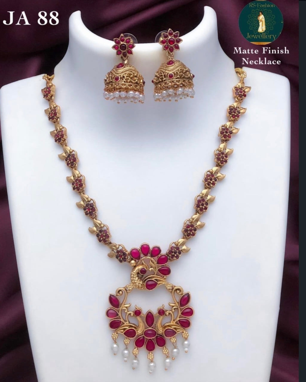 JA 88 Matte Finish Necklace Set
