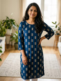 Petrolblaue Kurti Only TOP
