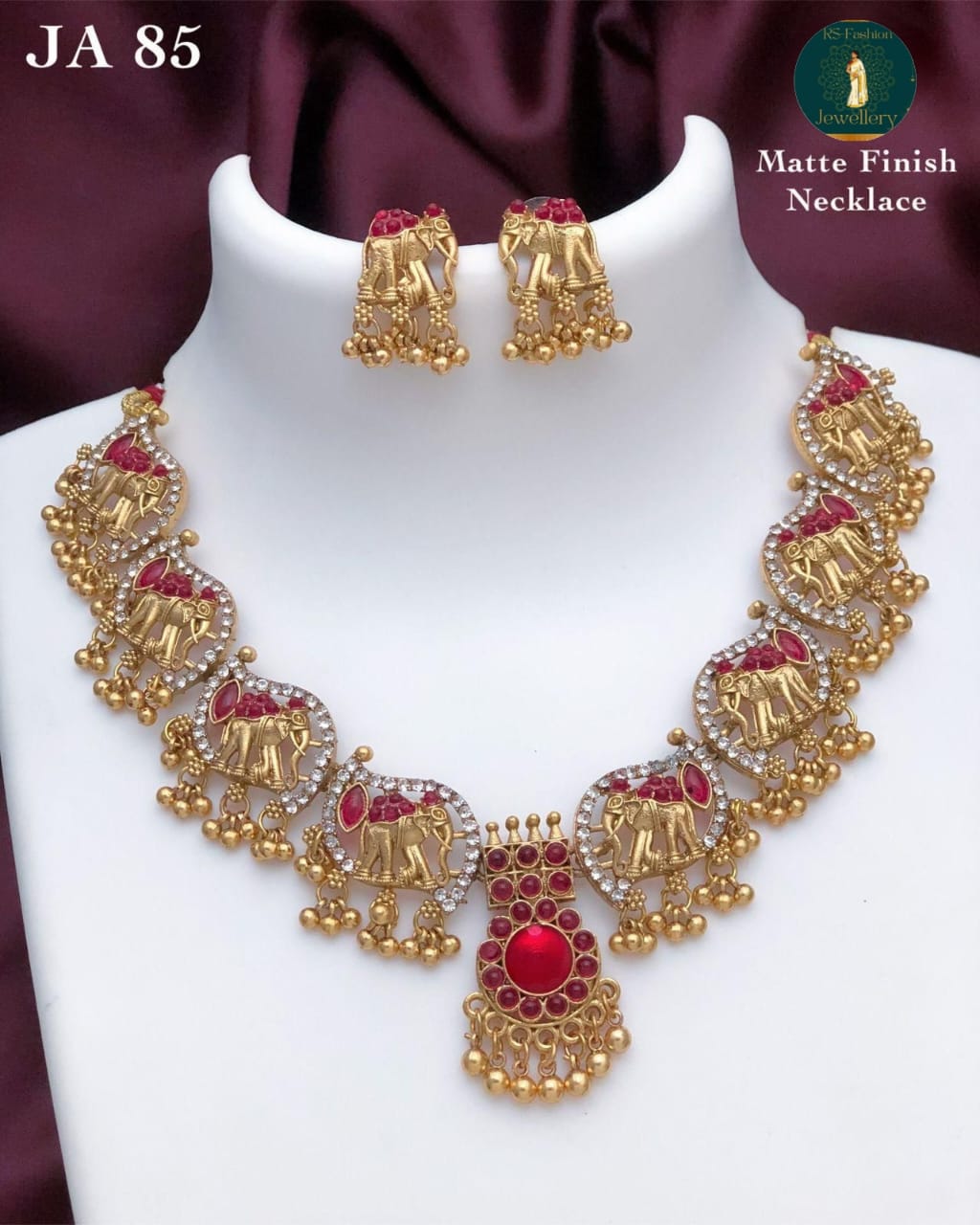 JA 85 Matte Finish Necklace Set