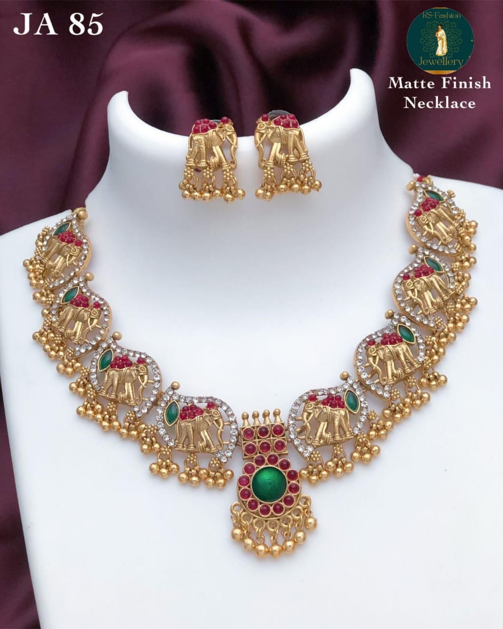 JA 85 Matte Finish Necklace Set