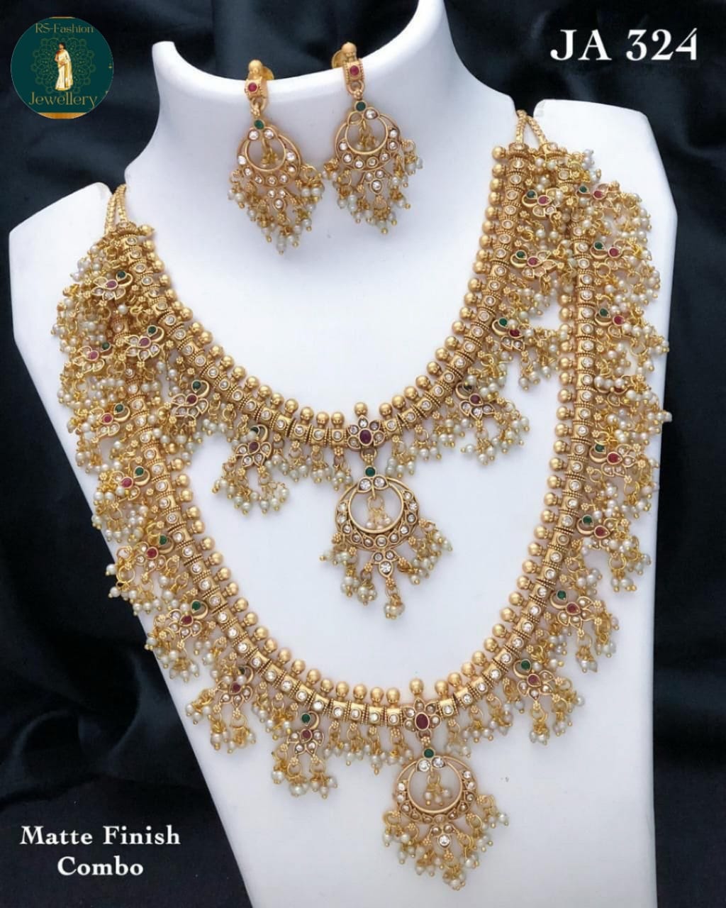 JA 324 – Matte Finish Bridal Combo Set