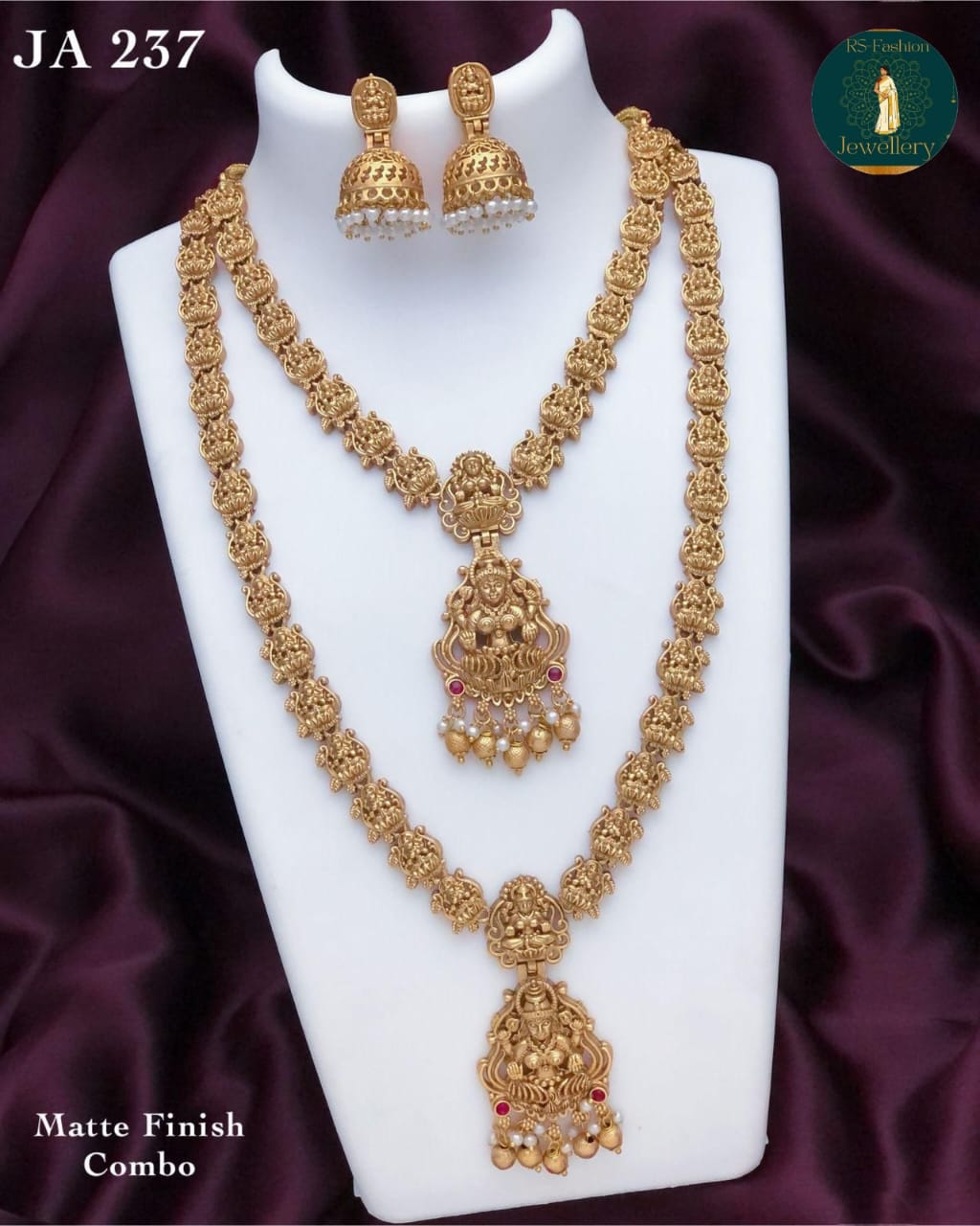 JA 237 – Lakshmi Matte Finish Bridal Combo Set