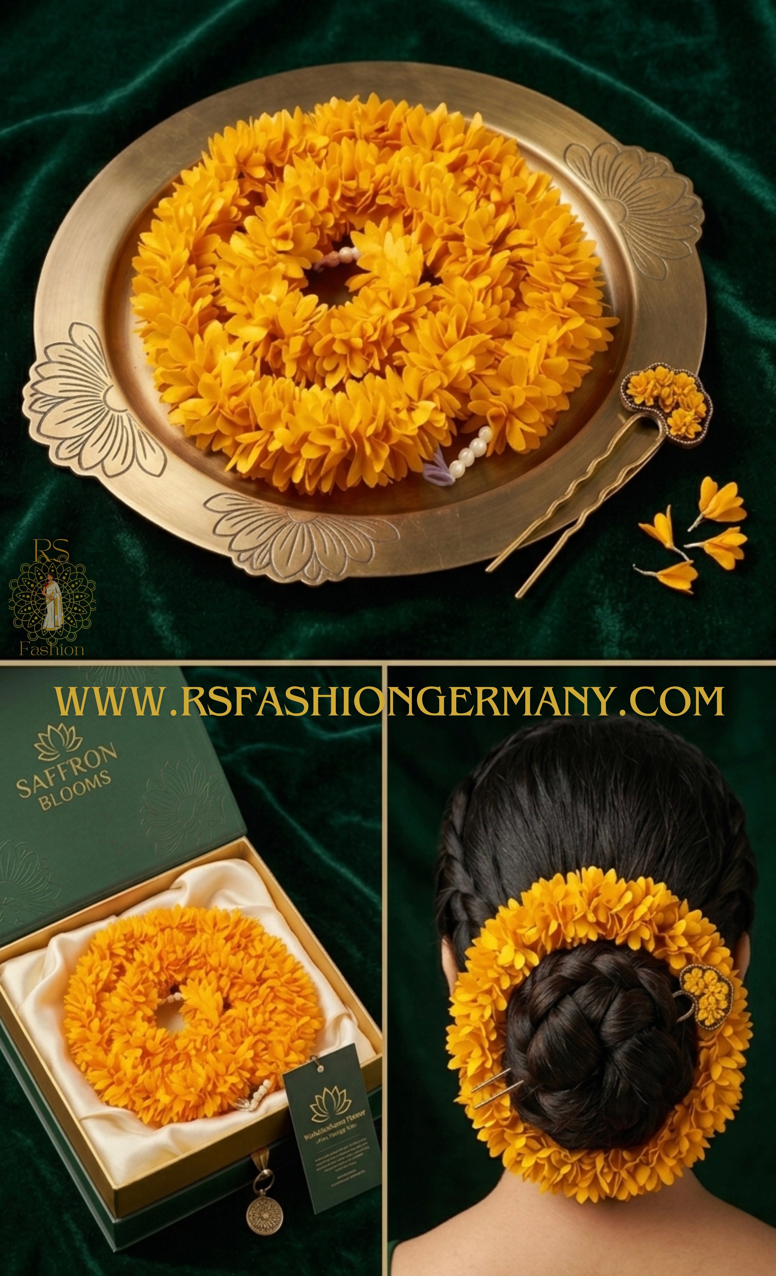 Saffraan Bloesems Gajra 90 cm