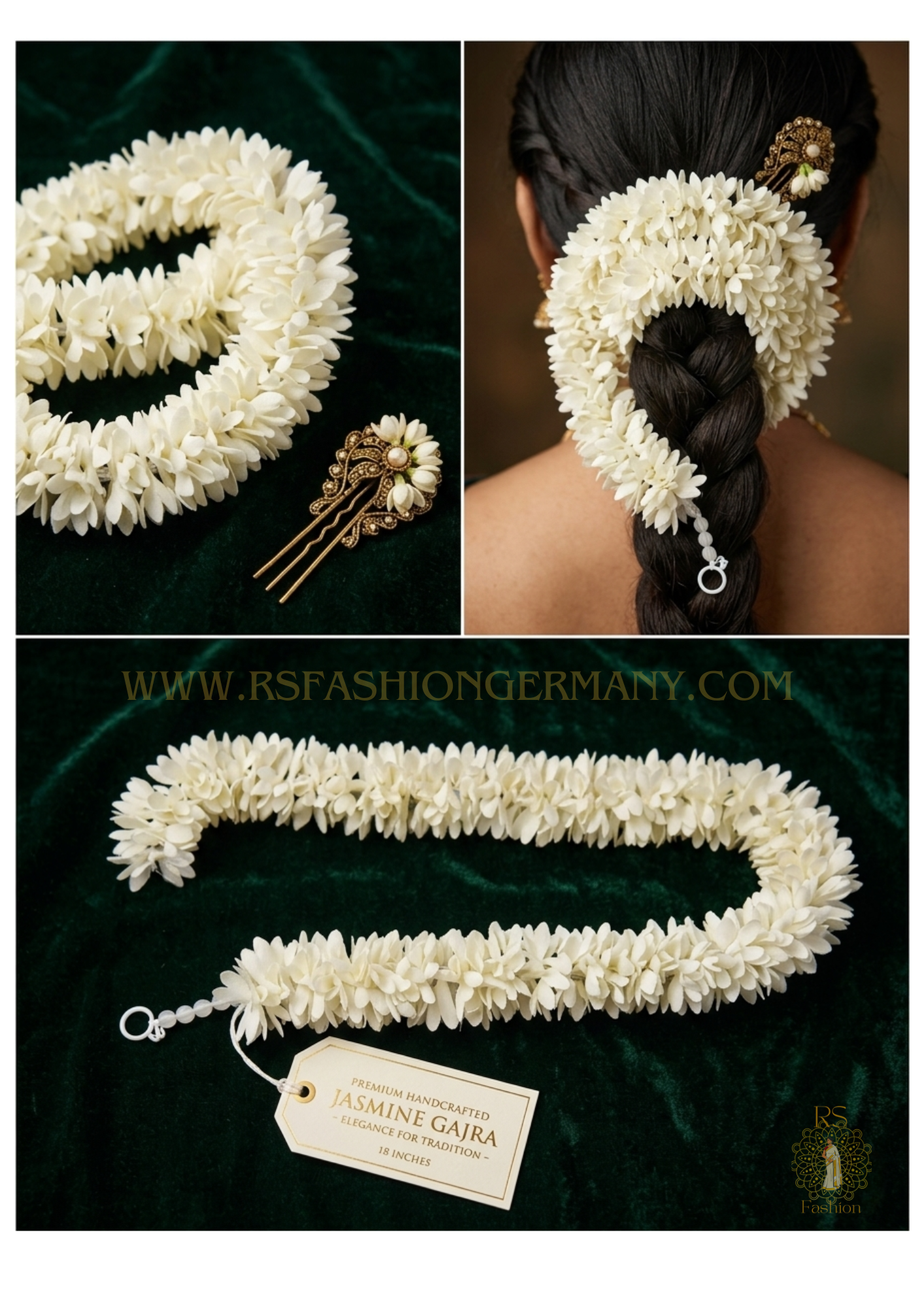 Jasmine Gajra 90 cm – Premium Handgemaakt